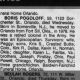 Boris Pogoloff - Obituary - 'Orlando Sentinel' 19 Aug 1989 p 46