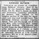Edward Butson-Obituary-22 Jul 1821 Wilkes-Barre 'Times Leader' p 16, col 3