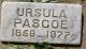 Ursala Pascoe Headstone