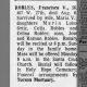 Francisco V. Robles - Obituary - 9 Aug 1964