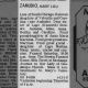 Mary Lou Zamudio Obituary - 'Daily Calumet' 2 Nov 1972, p. 7