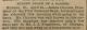 James Cunnea - Obituary 24 Apr 1884 Morris, Illinois, USA