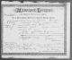 Marriage of William Consoer (20) & Ida Peters (17)